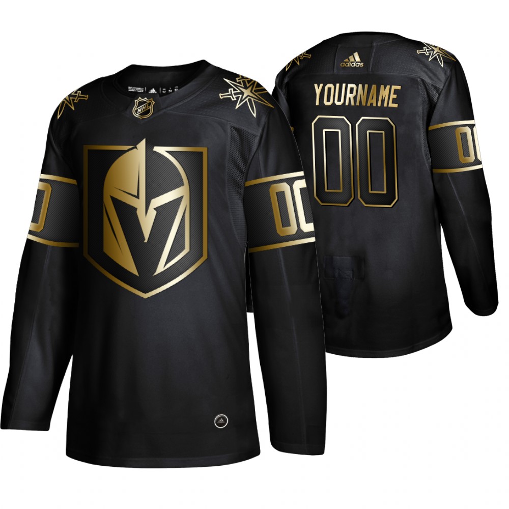 Adidas Golden Knights Custom Men 2019 Black Golden Edition Authentic Stitched NHL Jersey->customized nhl jersey->Custom Jersey